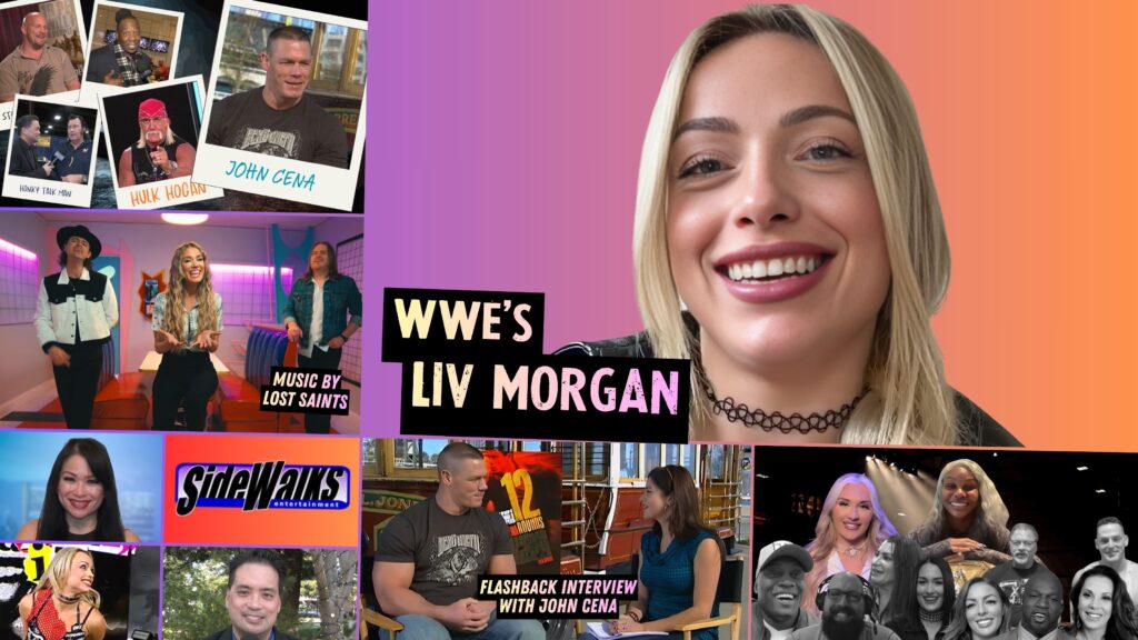 Collage of scenes and performers appearing in the episode