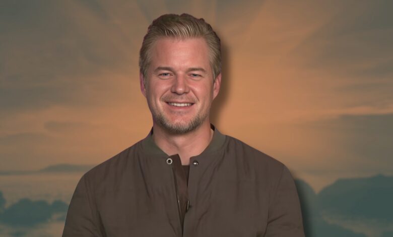 Eric Dane with background of the ocean