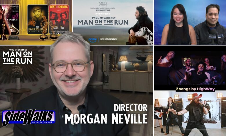 Collage with Director Morgan Neville and the other performers in the episode