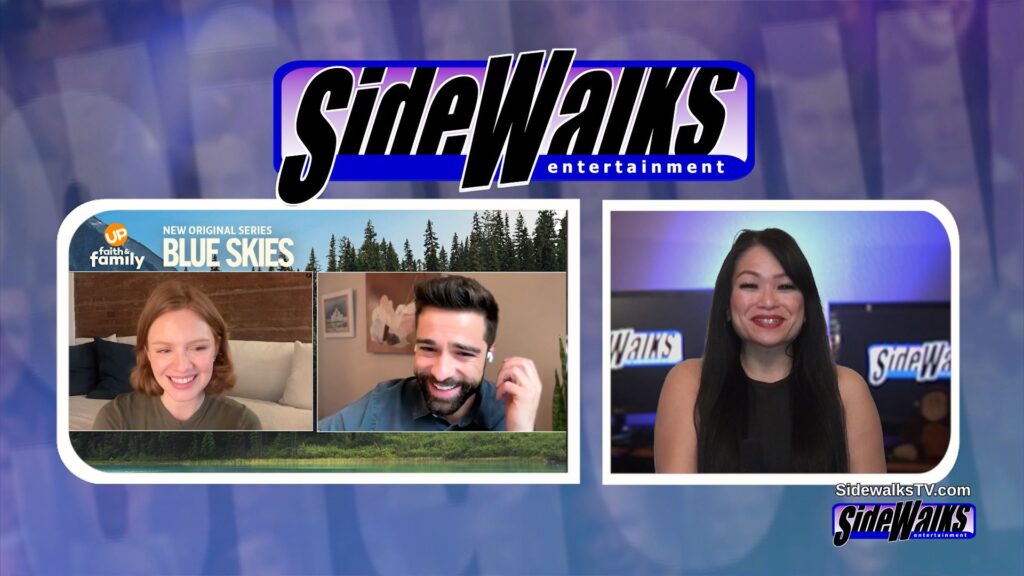 Scarlet Hunter and Markian Tarasiuk with host Lori Rosales in two-boxes.