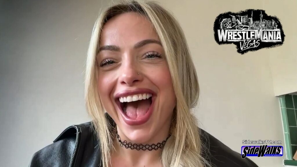 WWE's Liv Morgan with a big smile