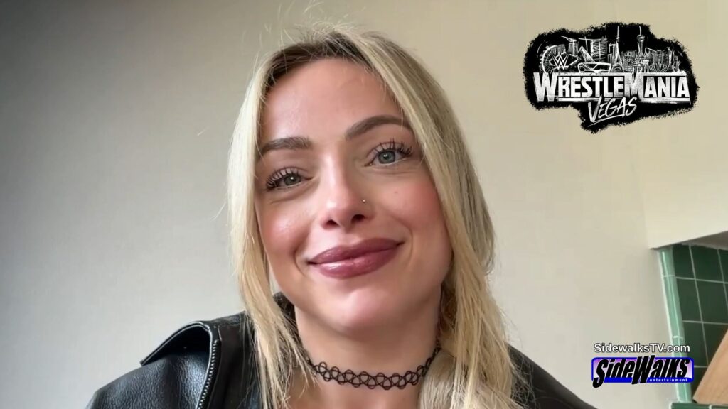 WWE's Liv Morgan smiles