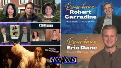 Collage of scenes and performers appearing in the episode