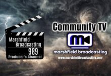 Logos for Marshfield Broadcasting Marshfield Now Channel