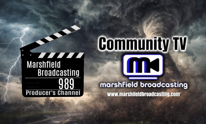 Logos for Marshfield Broadcasting Marshfield Now Channel