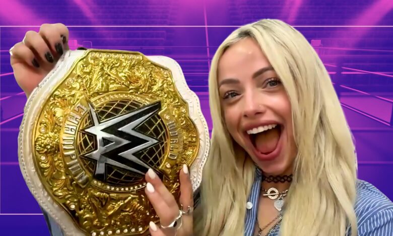 Liv Morgan holding the belt