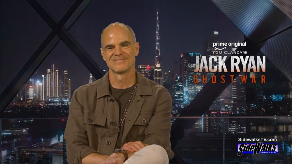 Michael Kelly smiles