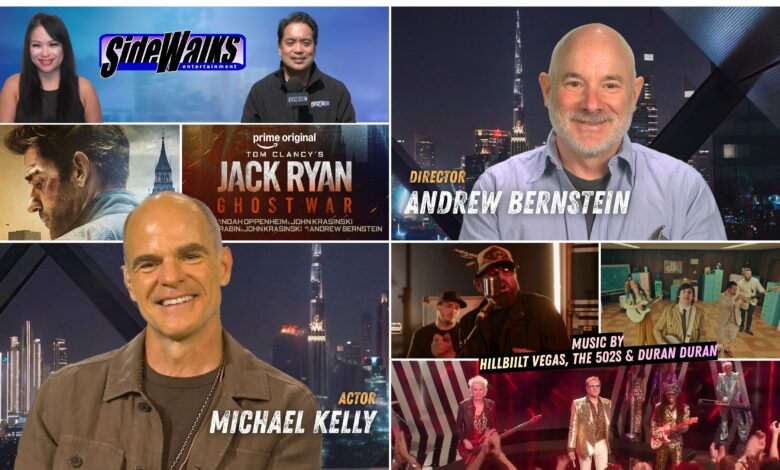 Collage of scenes and performers appearing in the episode
