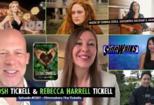 Collage of scenes and performers appearing in the episode