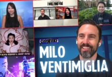 Collage of scenes and performers appearing in the episode,