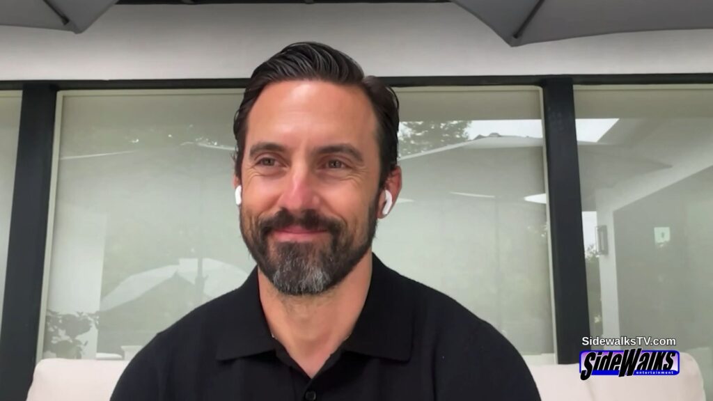 Milo Ventimiglia grins