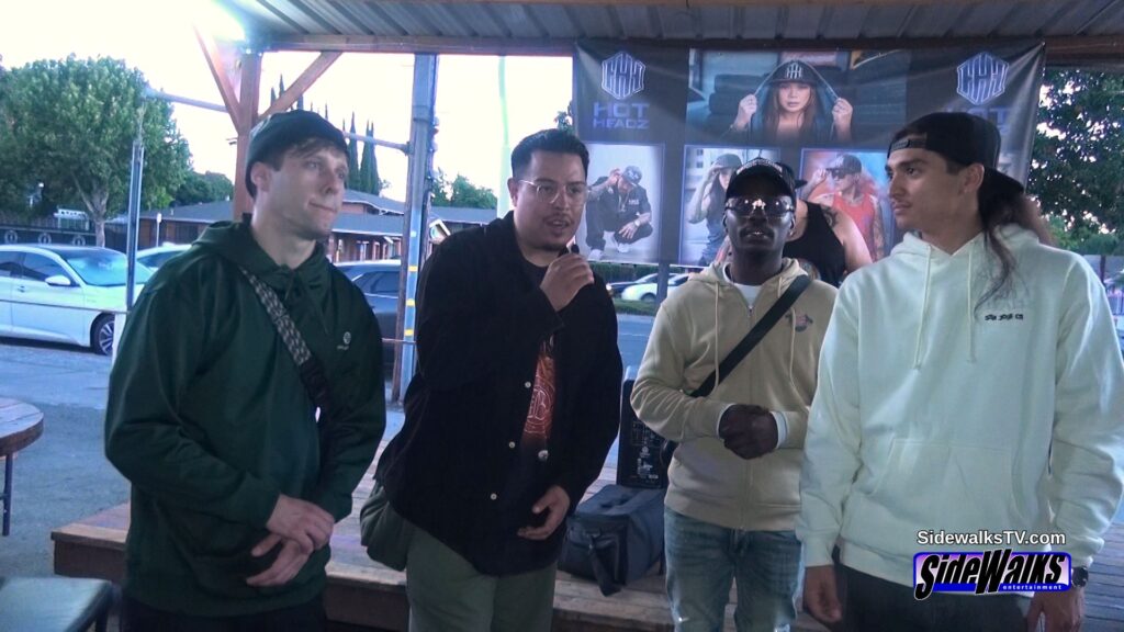 Leon Tha Lion (right) with the judges: (l to r) Scar, Intricate and Velo