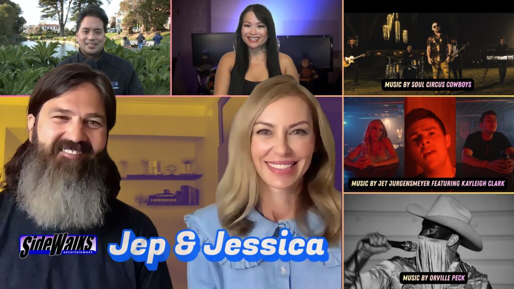 Collage of scenes and performers appearing in the episode,