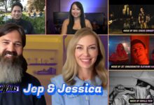Collage of scenes and performers appearing in the episode,