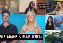 Collage of scenes and performers appearing in the episode,