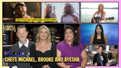 Collage of scenes and performers appearing in the episode,