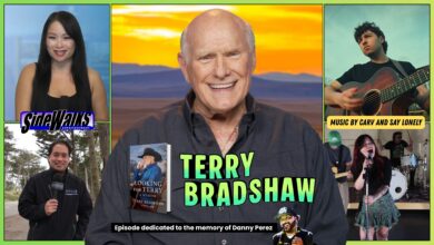 Collage of scenes and performers appearing in the episode